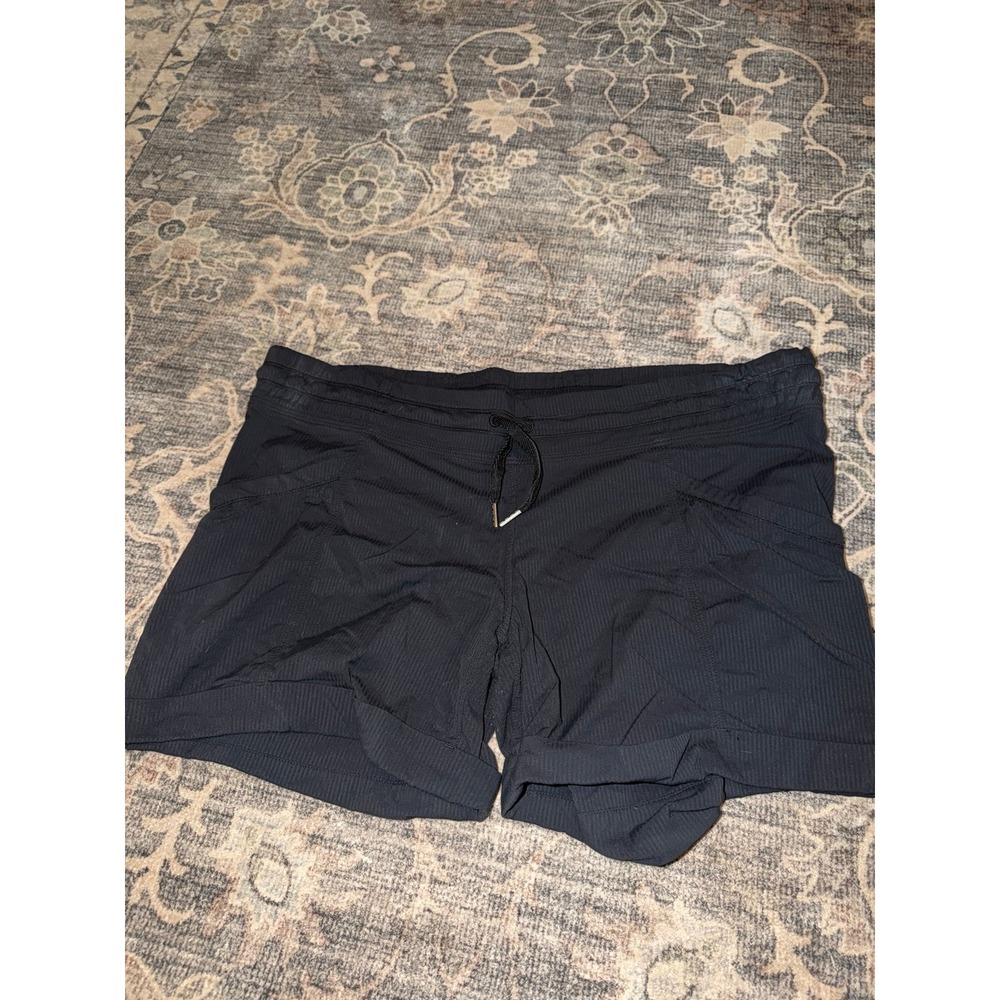 Lululemon Dance Studio Cuffed Shorts Black Drawstring Waist